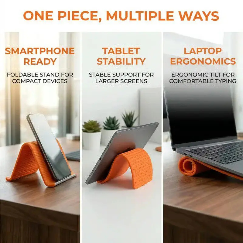 Silicone Foldable Phone Stand  - Tablet Accessories Gifts 评论和价格