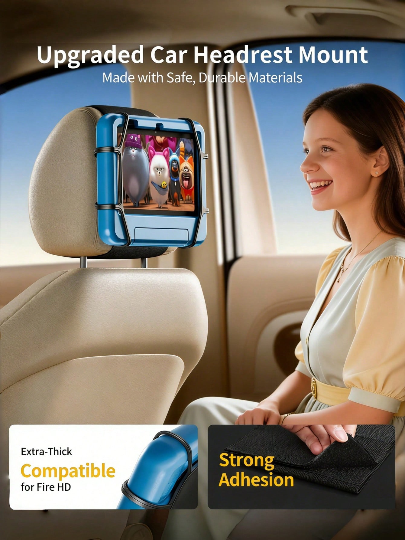 Car Headrest Tablet Holder – 3 - Trimble Tablet Accessories 评论和价格