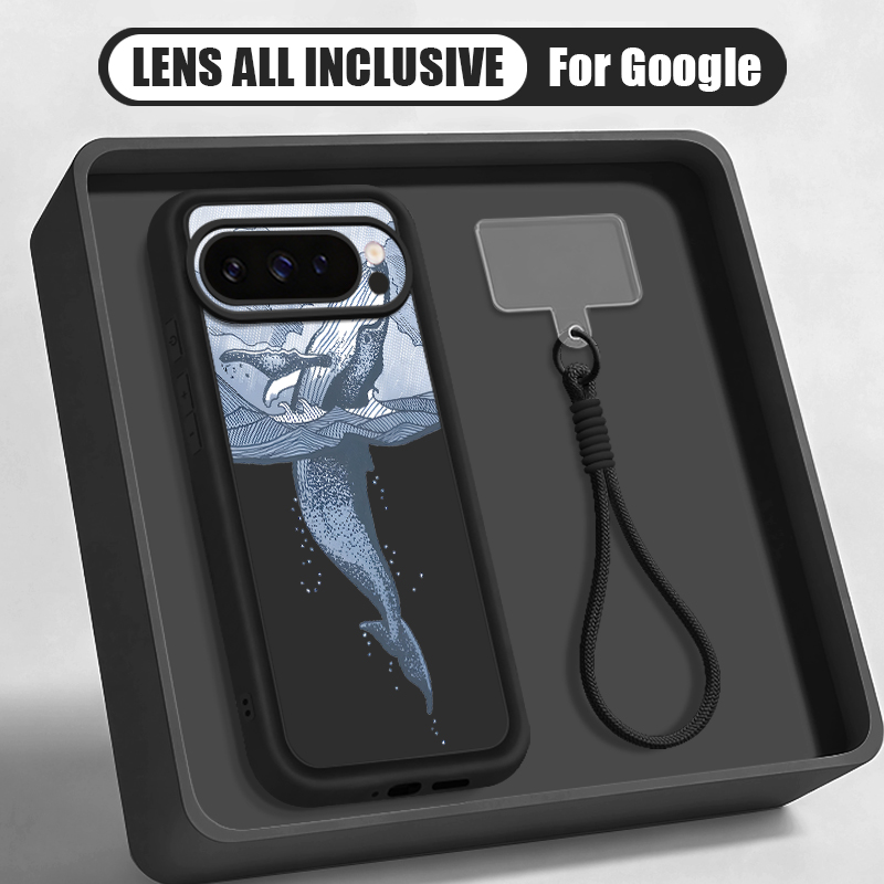 Humpback Whale Print Wrist Str - Google Pixel 9 Pro 评论和价格