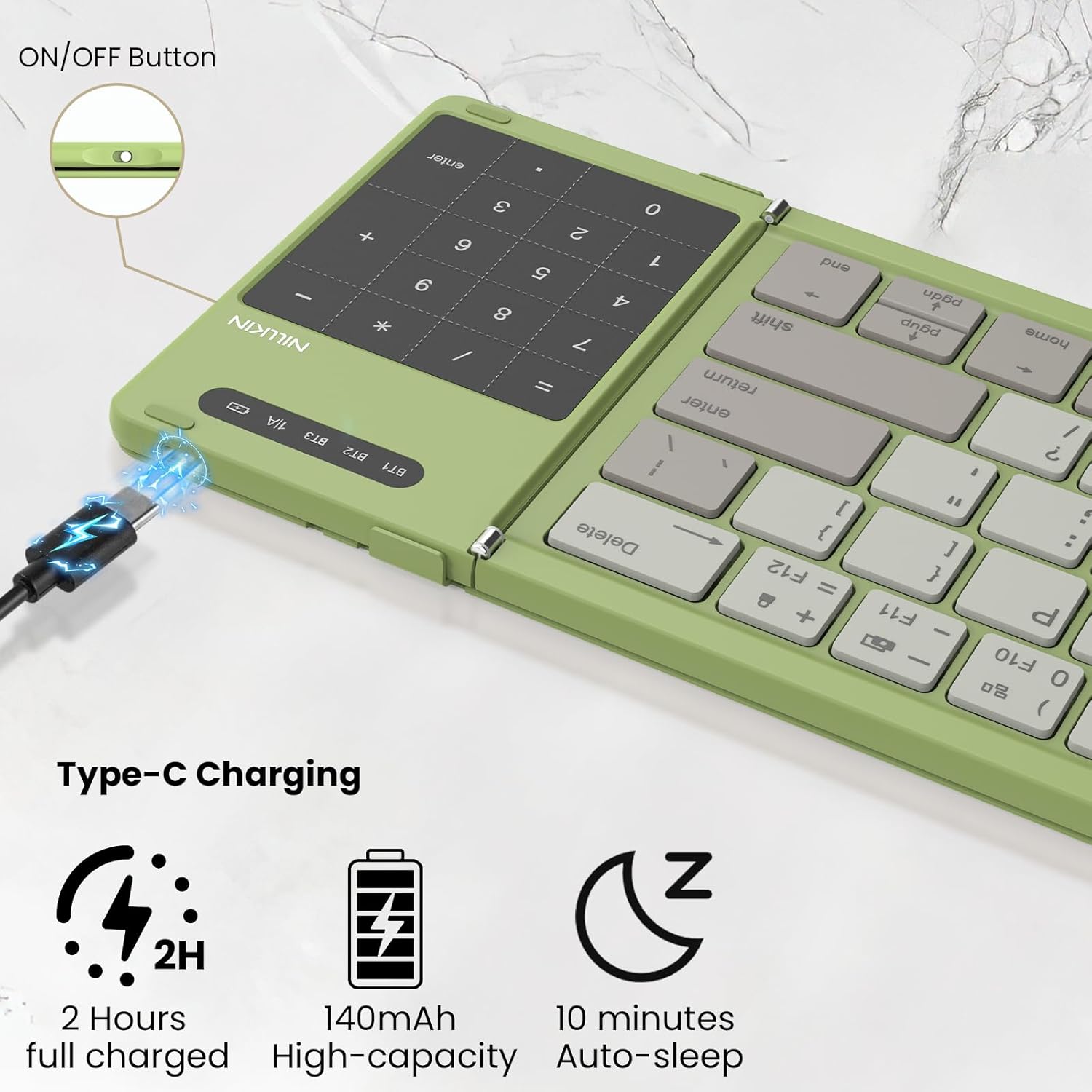 NILLKIN Mini Foldable Wireless - Bluetooth Trackpad 评论和价格
