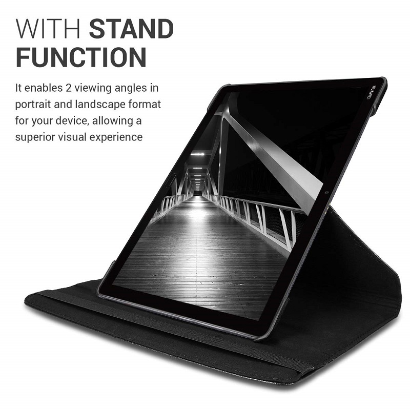 360 Rotating Case for Huawei M - Huawei Tablet Accessories 评论和价格